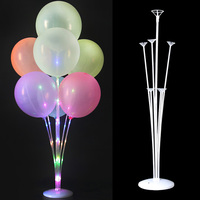 Support de ballon Bobo à LED, colonne pour mariage, fête, ballon Bobo transparent, centre de table, décoration Globos