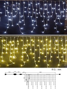 400leds Christmas <strong>Lights</strong> Luces De Navidad <strong>Rice</strong> Curtain Icicle Commercial Led String <strong>Lights</strong> for Wedding Party Decoration Outdoor - Product Image 5