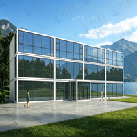 Maison préfabriquée détachable FLKT à faible coût et installation rapide, bureau de chantier modulaire mobile étanche, mini-maison