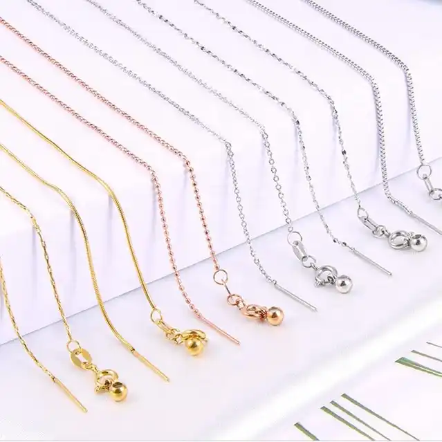 Wholesale Gold Stainless Steel Box Necklace Chains for Jewelry