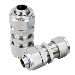 304 thép không gỉ nhanh chóng Xoắn tấm vách ngăn thẳng không khí phụ kiện đường ống trung gian nhanh chóng kết nối PU ống khóa Nut số lượng lớn - Product Image 6