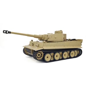 Coolbank 1/16 RC <span class=keywords><strong>Char</strong></span> Allemand Tiger I 7.0 Mise à Niveau de la Carte 3818-1 Véhicule Militaire <span class=keywords><strong>Radiocommandé</strong></span> Lourd avec Son et Fumée - Product Image 1