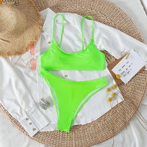 Conjunto de 2 Piezas de Blusa Casual Holgada para Vacaciones en la Playa, Estilo Europeo Americano 2025, con Encaje y Decoración de Cristales, en Spandex/Nylon Estampado - Product Image 4