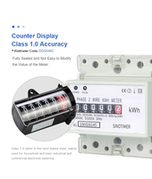 SINOTIMER DDS546C Precio de fábrica Venta 5(100)A 230VAC 50/60Hz Contador de energía monofásico Medidor Vatímetro eléctrico analógico