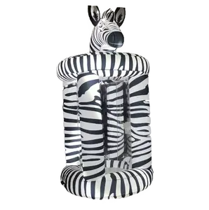 Aufblasbares hübsches Zebra-Tier-Cosplay Maskottchen Aufblasbares Kostüm für Erwachsene