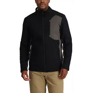 Veste coupe-vent technique de qualité supérieure personnalisée en polaire légère avec support et fermeture éclair complète Vêtements d'extérieur décontractés doux et chauds Poches à fermeture éclair - Product Image 5