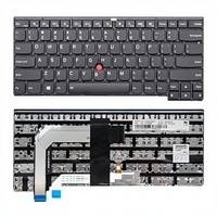Clavier LED noir avec TrackPoint, style ThinkPad, clavier de remplacement pour ThinkPad T460S T470S T480 E480 E580