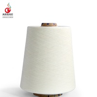 Fil à crocheter en coton Supima 100% peigné blanc brut, anti-boulochage et anti-bactérien, 40/1, pour le tissage textile