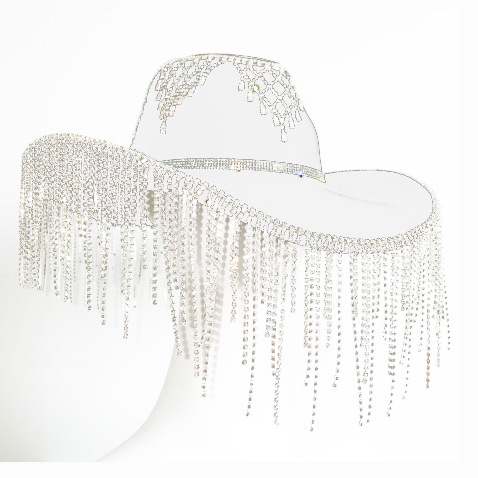 6249 Womens Cowboy Hat Rhinestone Cowgirl Hat Wide Brim Diamond-glitter- Amazon.com: Womens Rhinestone Hat Cowboy Hat Cowgirl Wide  main image 4