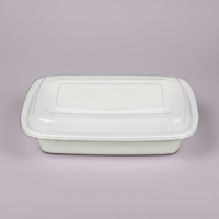 Recipientes Rectangulares Desechables para Alimentos al por Mayor con Tapas Transparentes, de PP de Grado Alimenticio, Aptos para Congelador y Microondas, Cuencos para Preparación de Comidas a Bajo Precio