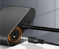 Adaptor USB 3.0 ke HDTV VGA, dengan Output Audio Independen, Kompatibel dengan Windows Mac OS untuk Laptop PC Proyektor TV