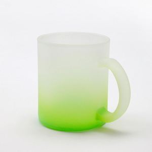 Mug publicitaire personnalisé en verre dépoli à sublimation 11 oz avec dégradé – Promotion - Product Image 4