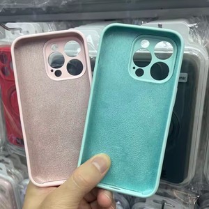Étui de téléphone magnétique en silicone liquide tendance, adapté aux <span class=keywords><strong>iPhone</strong></span> 11/12/<span class=keywords><strong>13</strong></span>/14 Pro Max avec support invisible - Product Image 5