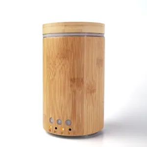 Innovative Real Bamboo ultrasonic diffuser with high quality for spa lobby home factory direct aroma diffuser