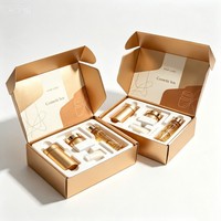 Boîte cosmétique en papier écologique personnalisée avec matériau recyclable, impression personnalisée et insert pour flacon pour produits de soin de la peau