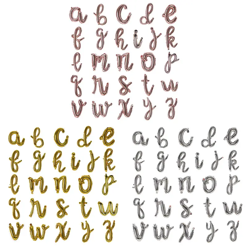 レターバルーン18インチフォイルバルーン文字アルファベット誕生日記念日の番号その他のパーティーの装飾