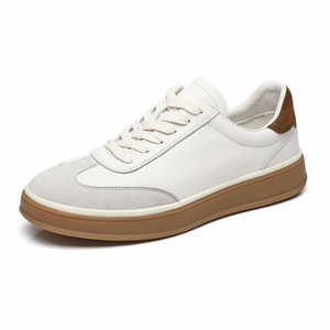 Chaussures décontractées classiques de prestige en cuir de vachette première couche, légères, à lacets, pour le quotidien et le style urbain - Product Image 6