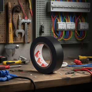 Black Electrical Tape 25mm <b>25m</b> Scapa Insulation For Wiring - Product Image 3