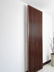 Vách ngăn phòng khách kiểu Trung Hoa bằng gỗ đặc, thanh chắn đứng dạng lưới - Product Image 4