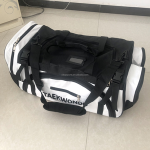 All'ingrosso bianco nero personalizzato logo Oxford <span class=keywords><strong>arti</strong></span> <span class=keywords><strong>marziali</strong></span> Taekwondo attrezzature per il trasporto della borsa della palestra - Product Image 3