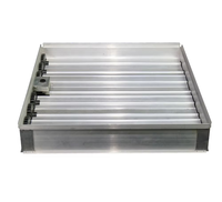Amortisseur d'air en aluminium pour CVC, réglable, poignée de ventilation OBD, commande de l'amortisseur d'air à lames opposées