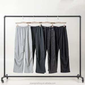 Haute qualité personnalisé surdimensionné français éponge couleur unie Baggy lâche hommes pantalons de survêtement décontracté jambe droite pantalon pour hommes - Product Image 4