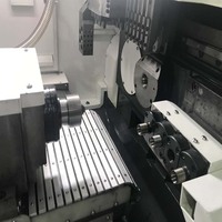 Tour à métaux suisse SM385 pour pièces fines et longues de précision, avec tête coulissante, commande numérique CNC, pour le tournage automatique de petits composants