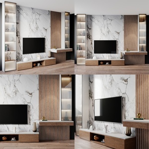 <span class=keywords><strong>Meuble</strong></span> <span class=keywords><strong>TV</strong></span> Design Moderne de Luxe PA avec Console, <span class=keywords><strong>Ensemble</strong></span> Complet pour Salon - Product Image 2