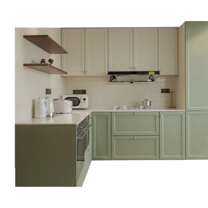 Muebles de Cocina Hechos a Medida Estilo Americano con Estantes Ajustables para Suministro a Constructores y Contratistas - Product Image 3