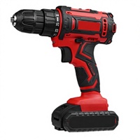 Perceuse à percussion sans balais 21V 10mm 40N.m 0-1500RPM 300W 720-2200IPM Mandrin auto-serrant 3/8 4.0Ah Batterie Réversible OEM Bricolage Maison