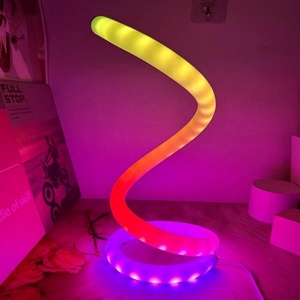 Night Light RGB Spiral LED Desk Lamp Dimmable USB Powered Night Light for Bedroom Office and <b>Gaming</b> Room Decor - Product Image 4