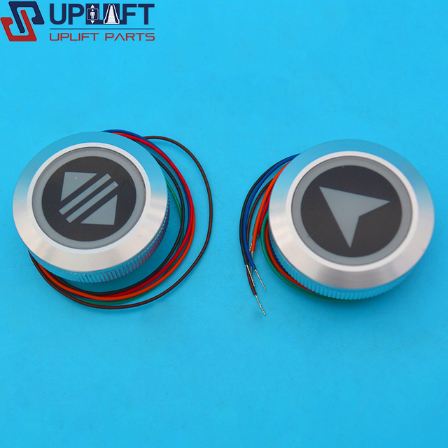 Elevator Touchless Button Sensor 2 in 1 Button Blue Red White Color Touchless Button