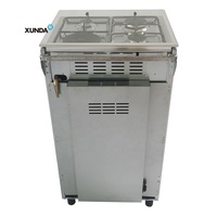 Four combiné Xunda 20 pouces, cuisinière à gaz, plaques chauffantes électriques, cuisinière à gaz 4 brûleurs, 3 brûleurs à gaz et 1 plaque électrique avec four