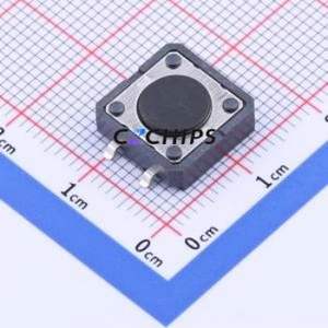 B3FS-4005P Tactile Switch SMD-4P,12x12mm Switch Single Pole Single Throw Round Button 2.55N Vertical Mount - Product Image 1