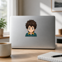 Pegatinas 3D de Personajes de Anime Personalizadas, Material PET Impermeable, Impresión UV, Calcomanías Cambiantes para Coche y Portátil