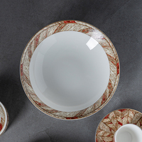 P&T Nouveaux Ensembles de Vaisselle Colorés Design Moderne Géométrique en Porcelaine Fine Assiettes à Dîner pour Hôtels Vente en Gros