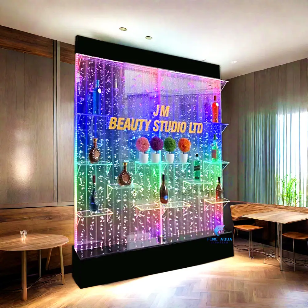 Hiện đại bong bóng tường LED hiển thị bar phòng chờ phòng chờ Tủ tầng thường vụ Showcase Home quán bar cửa hàng
