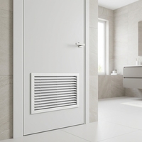 Ventilateur de salle de bain ABS, diffuseur linéaire à fentes, grille d'extraction invisible encastrée au plafond sans cadre, peignable, moderne, pour hôtels et villas