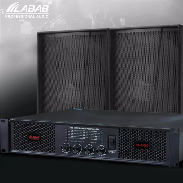 Professional Audio Powered Mixer Amplifier 4 Channel Power Sound Amplifiers