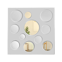 Panel de Pared 3D de PVC con Superficie de Espejo, Suministro de Fábrica, Azulejo Decorativo Impermeable para Uso en Proyectos Comerciales