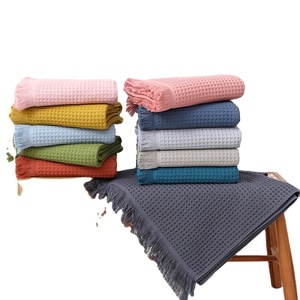 Telo da bagno in cotone plus morbido multicolore con nappe scialle Waffle adulto 90*180 a <span class=keywords><strong>nido</strong></span> <span class=keywords><strong>d</strong></span>'<span class=keywords><strong>ape</strong></span> telo mare - Product Image 2