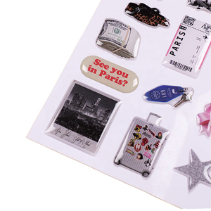 Pegamento de cristal personalizado, pegatinas de teléfono móvil de epoxi de identificación transparente 3D respetuosas con el medio ambiente - Product Image 6