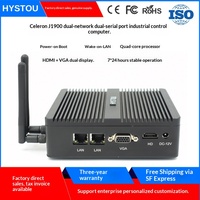 HYSTOU迷你主机微型电脑J1900服务器低功耗Linux嵌入式工业控制无内存电源适配器手册