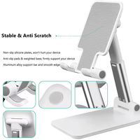Support de téléphone de bureau paresseux pliable support de téléphone Portable télescopique impression support en plastique de diffusion en direct