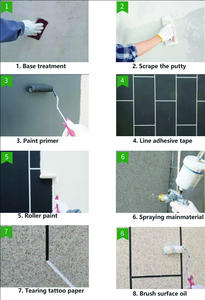 <span class=keywords><strong>Pintura</strong></span> de pared con textura de <span class=keywords><strong>piedra</strong></span> aspecto de mármol imitación de granito - Product Image 3