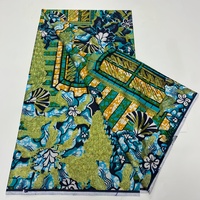Nouveau Tissu Wax Africain Grand Format en Coton, Motifs Ankara Imprimés au Bloc, Tissu de Couture de Haute Qualité