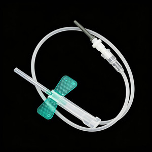 Aprobado por la CE, Set de Extracción de Sangre Estéril con <span class=keywords><strong>Aguja</strong></span> de Mariposa de Seguridad de Dos Alas 21G/23G para <span class=keywords><strong>Vacutainer</strong></span>, Apto para Uso Animal - Product Image 4