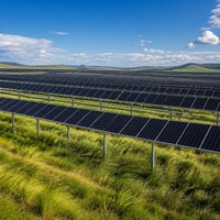 Système de montage pour ferme solaire, structure de support au sol pour panneaux photovoltaïques à grande échelle, kit d'installation de panneaux solaires durable