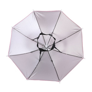 Chapeau parapluie pliable mains libres de 12 pouces, protection UV, imperméable, pour la pluie et le soleil, idéal pour la pêche, le jardinage, le camping et les activités de plein air - Product Image 3