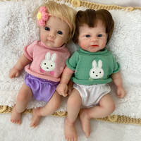 Poupées Reborn de 12 pouces, différentes coiffures, poupées en silicone réalistes, poupées nouveau-nés, cadeau de Noël idéal
